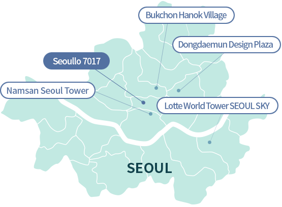 Seoullo 7017 map