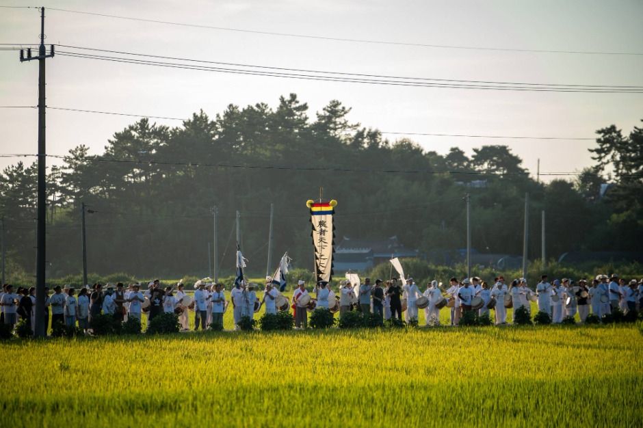 고창농악 꽃대림축제 관련 이미지