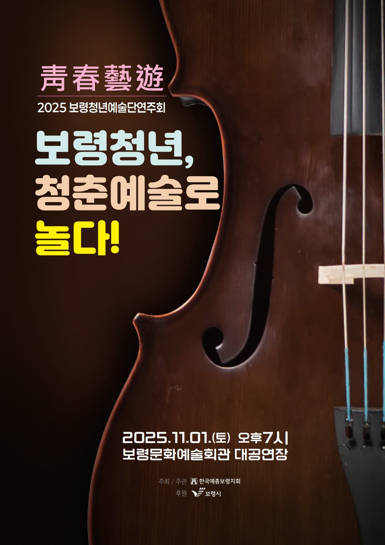 [음악]2025 보령 청년예술가 연주회 『靑春藝遊(청춘예유)』