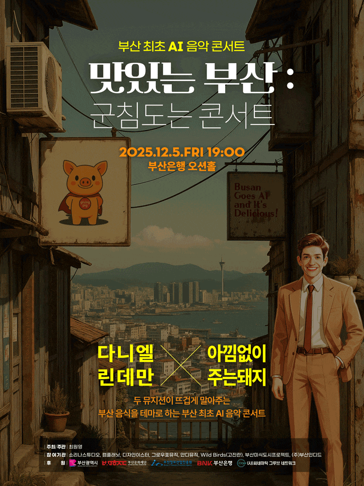 부산 최초 AI 음악 콘서트, 맛있는 부산 : 군침도는 콘서트