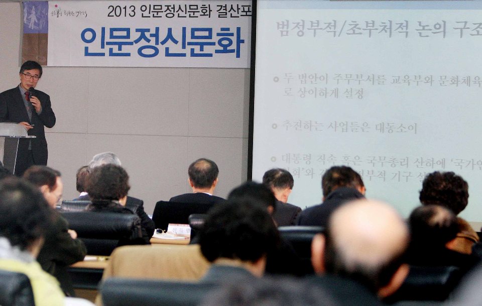 2013 인문정신문화 결산 포럼 위행복 한양대학교 교수 발표