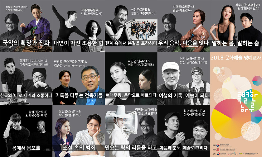 2018 문화예술 명예교사 명단