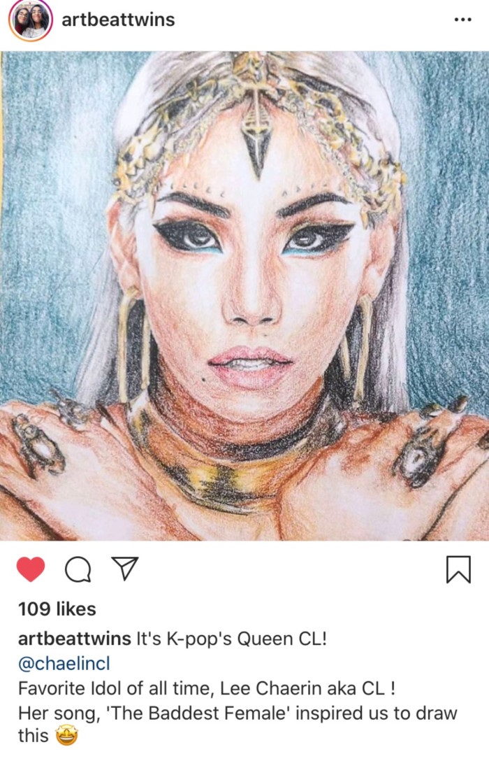 씨엘을 그린 작품